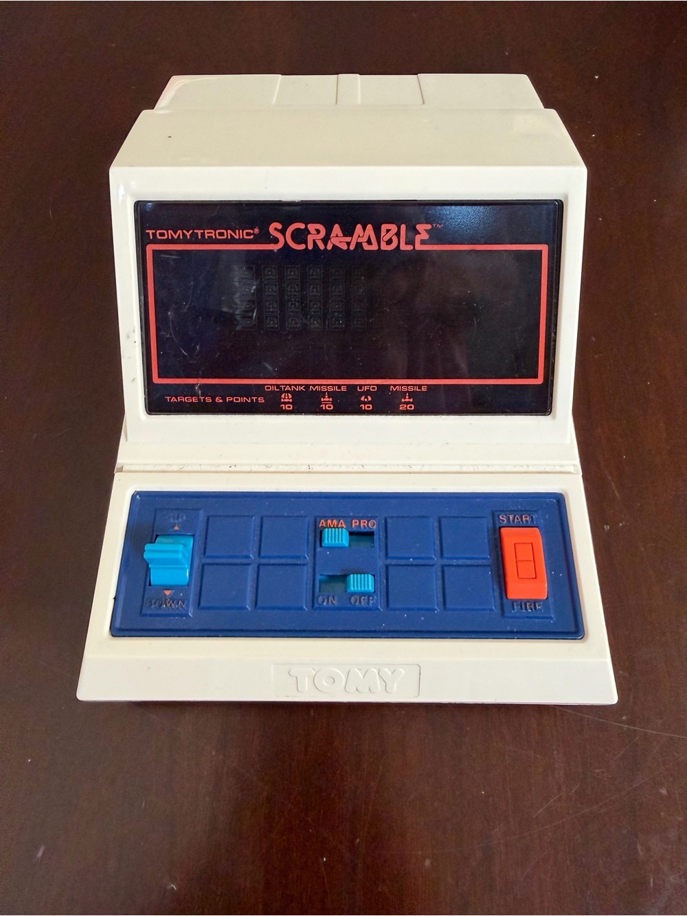 Vintage Tomytronic Scramble Handheld electronic Console game. Works great!